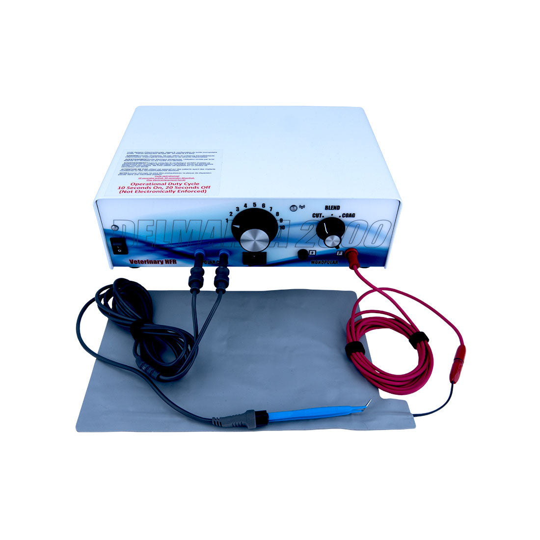 Delmarva 2000™ HFR (High-Frequency Radiowave) Companion Animal Surgical Unit, 3 Modes - 4 MHz